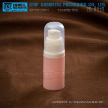 ZB-QR15 15ml venta caliente hermosa pequeña sola capa pp de productos de plástico biodegradables envases cosméticos